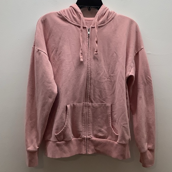 Time and Tru Tops - Time and Tru Size Medium Pink Zip-Up Hoodie. Preloved